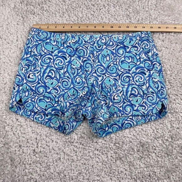 Lilly Pulitzer Adie Short Chasing Tail Blue - Picture 10 of 11
